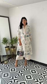 Floral Printed Cotton Kurta Set for Women